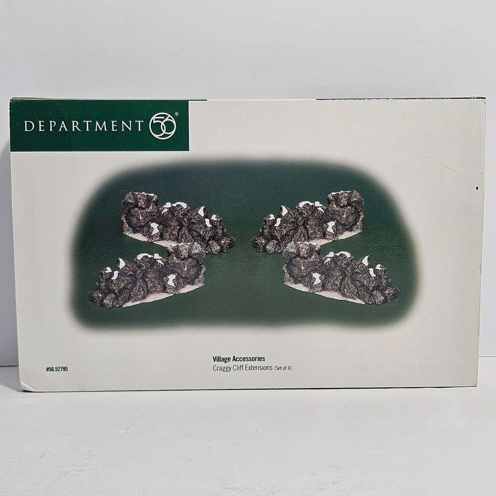 Department 56 Craggy Cliff Extensions Set of 4 Village Accessories 56.52795